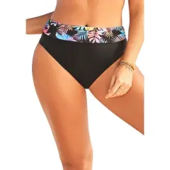 Swimsuits for All Women&rsquo;s Plus Size Foldover Swim Brief