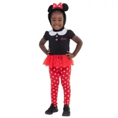 Disney Minnie Mouse Winnie the Pooh Pixar Toy Story Mickey Mouse Girls Cosplay T-Shirt Dress and Leggings Outfit Set Toddler