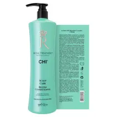 CHI Royal Treatment Scalp Care Biotin Shampoo & Conditioner (32 oz XXL LITER DUO SET KIT) Hair Biotin-Enriched Formula |Scalp Soothing