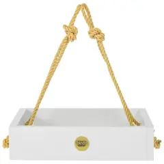 Bird Choice Small Modern Farmhouse Hanging Platform Tray Bird Feeder 2.5"