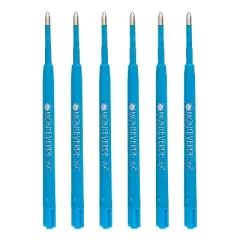 Monteverde Ballpoint Pen Refill Medium Point Blue Ink 6 Pack (PR133TQ)