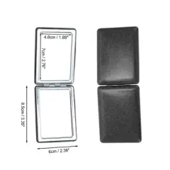 Unique Bargains Portable Rectangular Makeup Mirror 1 Pc