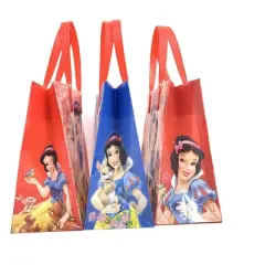 Disney Snow White Party Gift Bags, 6.25 inch, Reusable Small Goodie Bags, Set of 12, Licensed Princess Design