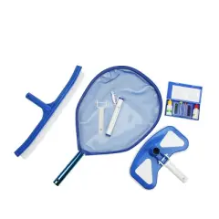 Pool Central 5-Piece Deluxe Swimming Pool Cleaning and Testing Kit