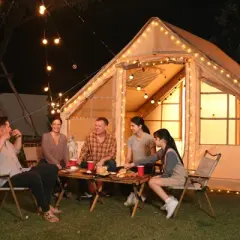 SUGIFT Inflatable Camping Tent with Awning and Skylight, Quick Setup Family Tent, Waterproof, Ventilated, Durable Oxford Fabric, Fits 6 People