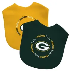 Baby Fanatic Officially Licensed Unisex Baby Bibs 2 Pack - NFL Green Bay Packers