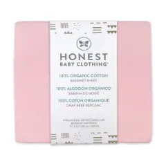 Honest Baby Organic Cotton Bassinet Sheet - Pink