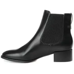 Journee Collection Womens Chayse Tru Comfort Foam Pull On Stacked Heel Booties