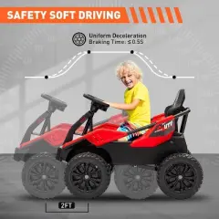 24V Ride On Toy for Big Kids, 4x85W 6MPH Ride On UTV Car w/Parent Remote