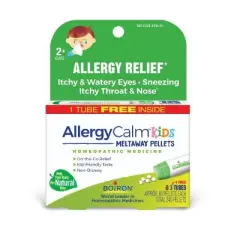 AllergyCalm Kids by Boiron Homeopathic Medicine For Allergy Relief  -  3 Tubes Box