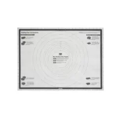 Tovolo 25"x18" Truebake Silicone Pastry Mat: Rectangle, Clear, Dishwasher-Safe, Lightweight Baking Mat