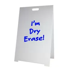 Flipside Products Premium Corrugated Plastic Dry Erase Marquee Easel