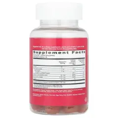 Gummi King Elderberry Gummi (Dietary Supplements), Natural Rasberry, 60 Count,Redish