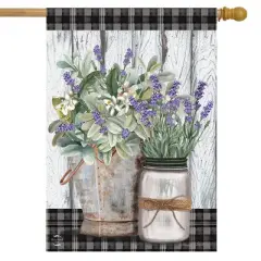 Briarwood Lane Farmhouse Flowers Spring House Flag Rustic Floral