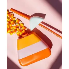 Packed Party Fun Novelty Candy Corn Drink Sipper Bottles Cup, Halloween Decoration for Party 14 ounces, Set of 2