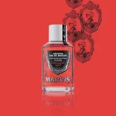 Marvis Concentrated Mouthwash Cinnamon Mint | Leaves a Cool Freshness Cinnamon Mint Flavour | Cleanses & Freshens the Entire Mouth (4.1 oz)
