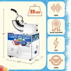 Great Northern Popcorn Heavy-Duty Commercial-Quality Ice Crusher Machine