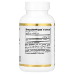 California Gold Nutrition French Grape Seed Extract, Vitaflavan&reg;, 100 mg, 120 Veggie Capsules