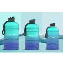 HYDRATE 74oz Jug Half Gallon Water Bottle, XL, Blue Lagoon