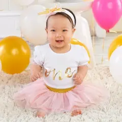 Baby Aspen My First Birthday 3 Piece Tutu Outfit | BA16085PK