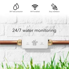Wasserstein Aqua Pal Smart Leak Detector - Smart Water Sensor to Protect Your Home from Leaks (White, 1 Pack)