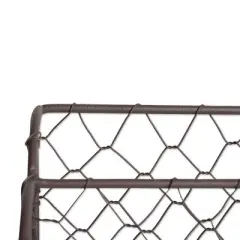Design Imports Rustic Bronze Chicken Wire Metal Desktop Letter Holder