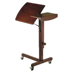 Adjustable Laptop Cart Walnut Finish - Winsome