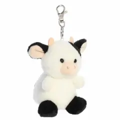 Aurora Mini Sweetie Cow Palm Pals Adorable Clip-On White 4"