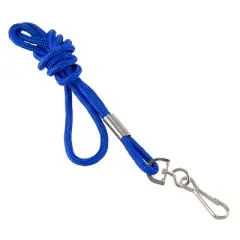 SICURIX Standard Lanyard Hook Rope Style, Blue, Pack of 24