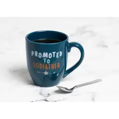 Pearhead Ceramic Mug - Promoted to Godfather - 14oz