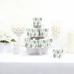 Big Dot of Happiness Boho Botanical - Party Mini Favor Boxes - Greenery Party Treat Candy Boxes - Set of 12