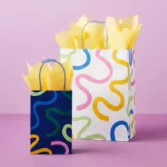 Jr. Tote Bag Swirl on Navy - Spritz&trade;