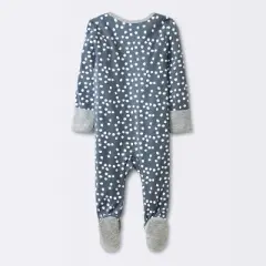 Baby Boys' 3pk Pandas Zip-Up Sleep N' Play - Cloud Island&trade; Heather Gray