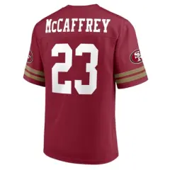 NFL San Francisco 49ers Men's Short Sleeve McCaffrey 23 Jersey