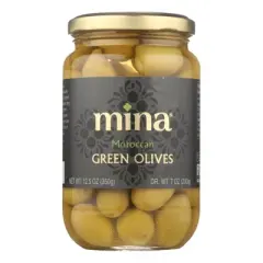 Mina Moroccan Green Olives - Case of 6/12.5 oz