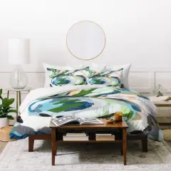 Green Laura Fedorowicz Greenery Duvet Cover - Deny Designs