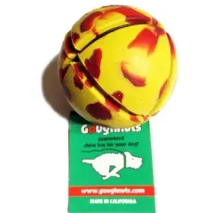 Goughnuts Interactive Rubber Chew Toy Ball, Yellow