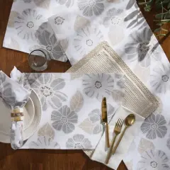 Split P Petals Beige Floral Placemat Set of 4