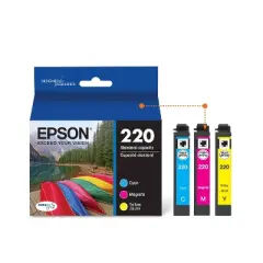 Epson 220 Single, 2pk, 3pk & 4pk Ink Cartridges - Black, Yellow, Magenta, Cyan, Multicolor