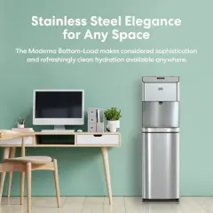 BRIO Moderna Self-Cleaning Bottom Load Water Cooler Silver