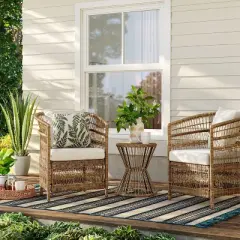 Mulberry 3pc Patio Chat Set - Natural - Threshold&trade;