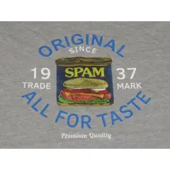 Spam Original All For Taste Women's Gray Heather Crop T-shirt