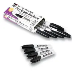 Charles Leonard Magnetic Dry Erase Classpack, Plain/Plain 2-Sided Boards, Markers & Erasers, Pack of 12