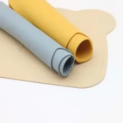 MyKids-USA Baby Bear Shape Silicone Washable Insulated Placemat