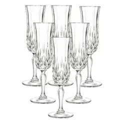 Lorren Home Trends Opera Crystal Champagne set of 6