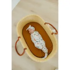 Copper Pearl Knit Swaddle Blanket - Rufus