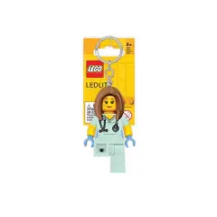 LEGO Gel Pen Blue Ink with Nurse Bag Tag and Keychain Gift Set