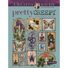 Creative Haven Pretty Creepy Coloring Book - (Adult Coloring Books: Holidays & Celebrations) by  Hannah Konetzki (Paperback)