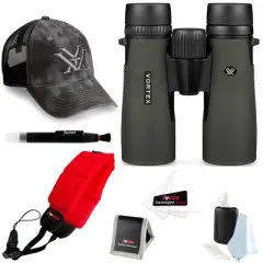 Vortex Diamondback 8x42 Binocular with Foam Floating Strap and Accessory Bundle