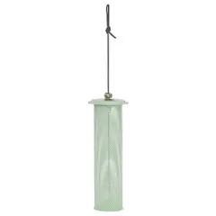 Birds Choice Metal Modern Farmhouse Finch Tube Bird Feeder Sage Green